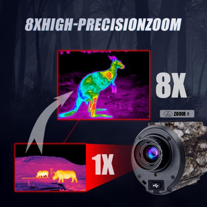 接続し 4000mAhのバッテリー容量を持つこの熱画像モノキュラで冒険を記録してください 4