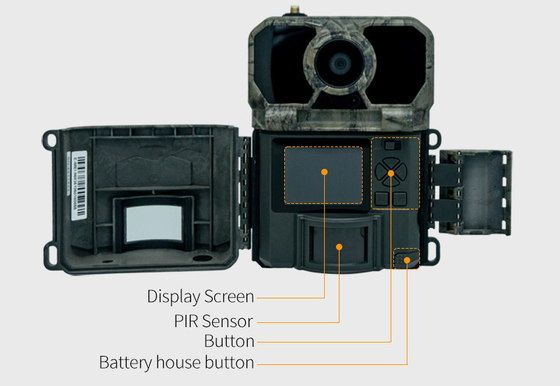 32MP 4Gトレイルカメラ、0.2秒の高速トリガー時間、写真/ビデオ/写真ビデオモード搭載で多用途