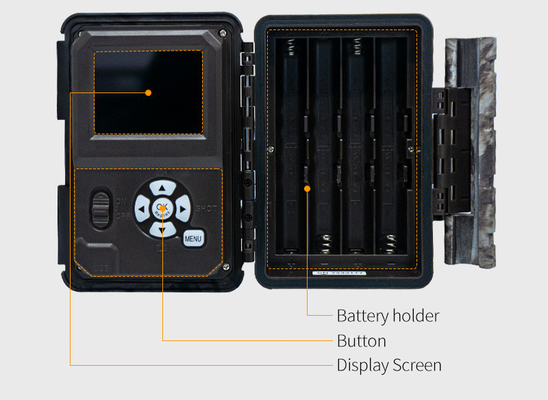 KW865 WIFI 隠しカメラ 防水 IP67 20MP 0.6s トリガー速度 512GB までのストレージ ナイトビジョントライル カメラ
