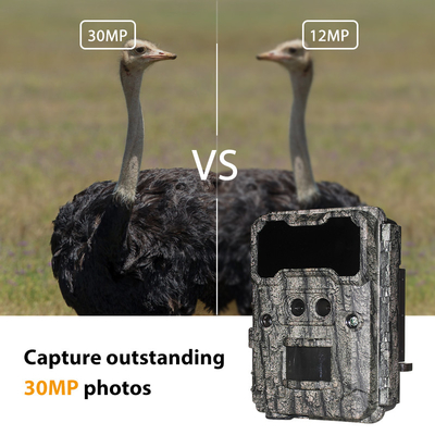 屋外狩猟カメラ KW696 デュアルレンズ 30MP 防水 IP67 512GB までの1080p ナイトビジョン