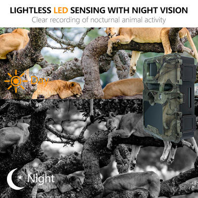 IP67 無光狩猟カメラ 450mm マイクロレンズサポートと 1s-60m インターバル HD 狩猟カメラ