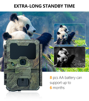 WIFI 狩猟カメラ KW866 防水 IP67 OEM/ODM 最大 512GB ストレージ SDメモリーカード 32MP 4K 野生生物カメラ