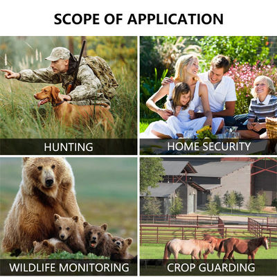 512GBメモリカード対応、野生生物観察用カスタマイズ可能なHDハンティングカメラ