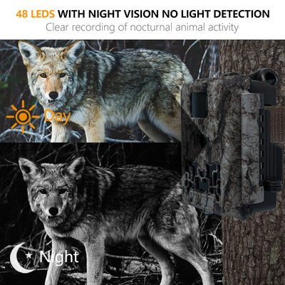 ミニサイズ 費用対効果の高い狩猟カメラ KW561 30MP/1080P 防水 IP67 最大 512GB 0.3s トリガーで野生動物の狩猟