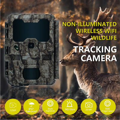 WIFI接続付きの狩猟カメラ KW865 防水 IP67 IRフラッシュ範囲最大82フィート 夜間視力20MP/1080P 野生動物観察