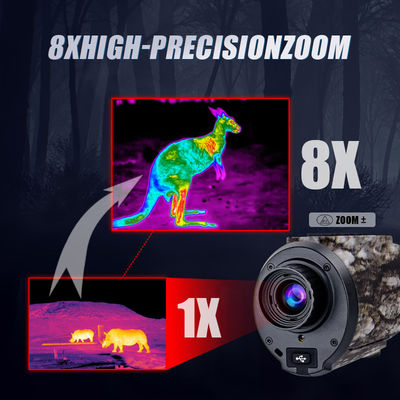 AI超解像度と10時間のバッテリー寿命を備えた高性能サーマルイメージング単眼鏡。アウトドア活動や監視に最適。