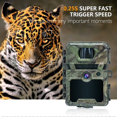 ミニワイヤレス野生生物偵察カメラ 30MP カモフラージュ IP66 防水とPIR 狩猟とセキュリティ機能