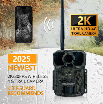 2024 最新の4Gワイヤレス試験カメラ KW896 30MP 0.15秒 触発速度 100フィート 夜間範囲 防水 IP65 狩猟カメラ