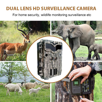 HD狩猟カメラ キップガード 双眼鏡 32MP 無光 LED トレイルカメラ 1080P ナイトビジョン 野生動物のための狩猟ゲームカメラ