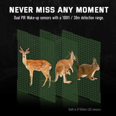 32MP二重レンズHDの探求のカメラ4Kのゲーム白熱野性生物のカメラ無し