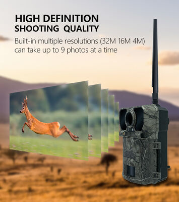 トリガー速度0.5秒 4G狩猟カメラ0.8ポンド コンパクトモーションアクティベーションカメラ 遠隔狩猟監視
