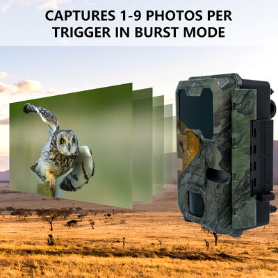 プロの屋外動物観察に適した110×97×66mmサイズの2インチ液晶狩猟カメラ