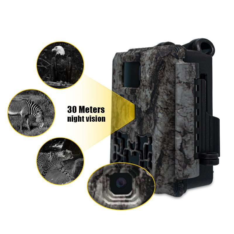 野生動物トライルカメラ 輝きなし 30MP画像 1080P ビデオ 防水 IP67 最大 512GB ストレージ 競争力のある価格 狩猟カメラ