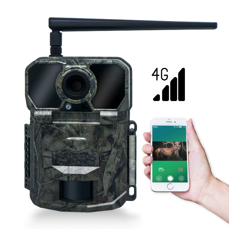 4G無線狩猟カメラ KW896 アンテナ付き 100フィート 夜間視野 32MP 2K 0.15s 鹿狩りのトリガー速度
